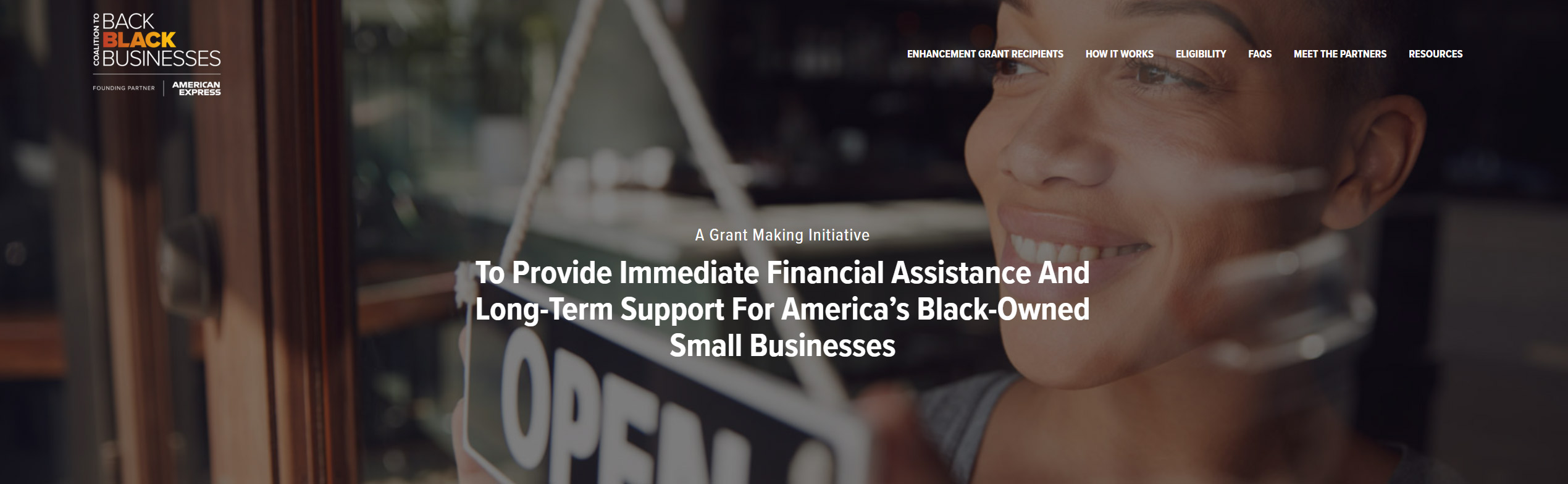 The American Express Coalition to Back Black Businesses Grant is open!!!