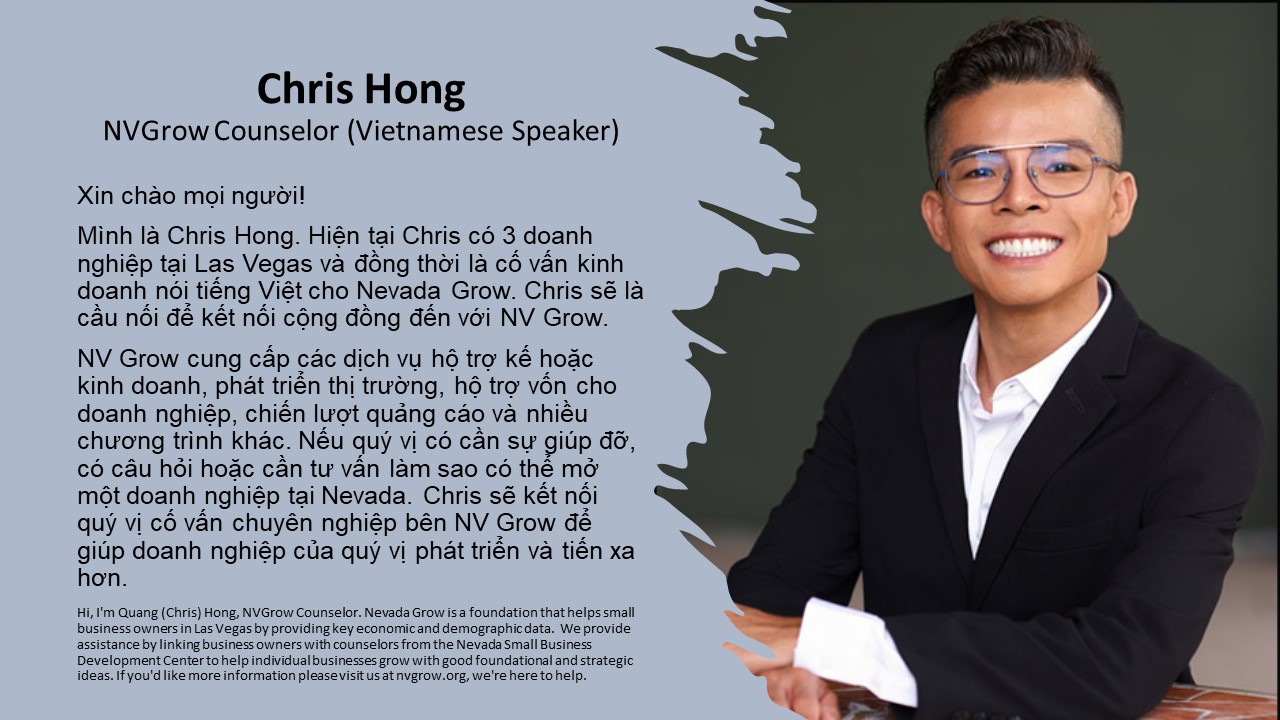 Meet Chris Hong, NVGrow Counselor (Vietnamese Speaker)